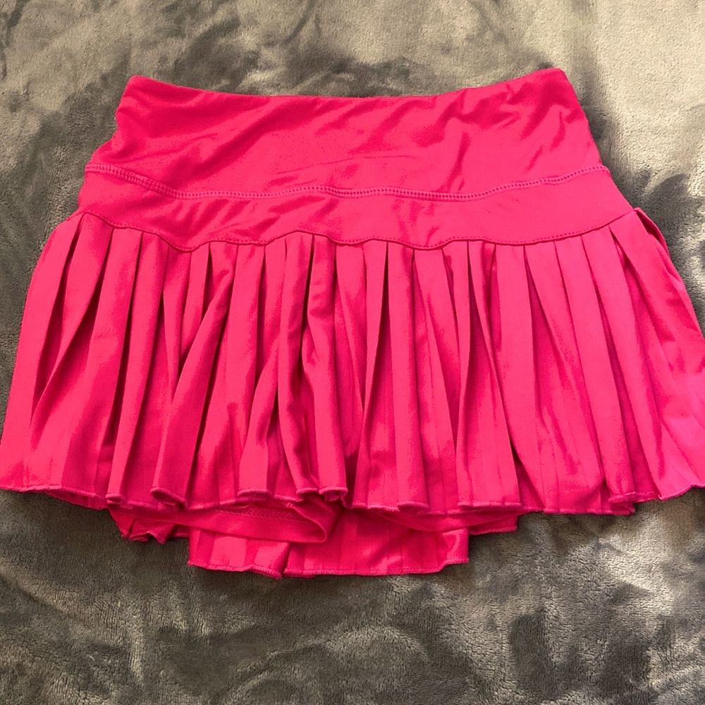 hot pink gold hinge skirt